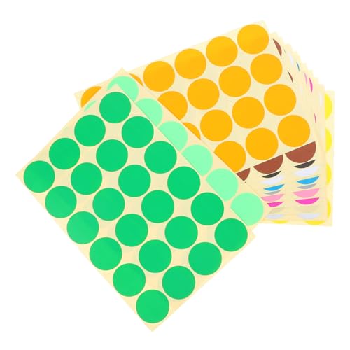 OFFSCH 32 Blatt Kreis-punkt-aufkleber, Runde Farbcodierungsetiketten, Klebrige Punkt-aufkleber Für Büro, Klassenzimmer, Planer, Scrapbook-zubehör, 32 Mm OFFSCH 32 Blatt Kreis-punkt-aufkleber, Runde Farbcodierungsetiketten, Klebrige Punkt-aufkleber Für Büro, Klassenzimmer, Planer, Scrapbook-zubehör, 32 Mm von OFFSCH
