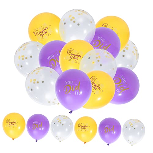 OFFSCH 36 Stück Abschlussballon-Set Dekoration Helium Pastell fotografie zubehör party sachen Partyzubehör party supplies Latexballons Luftballons für den Abschluss Ballonzubehör Emulsion von OFFSCH