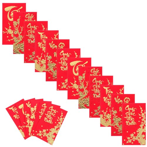 OFFSCH 36 Stück Rotes Paket: Rote Umschläge Vietnamesischen Neujahrsfest 2026 – Geldpaket Für Familienfeiern, Hochzeiten Und Feiertagsfeiern OFFSCH 36 Stück Rotes Paket: Rote Umschläge Vietnamesischen Neujahrsfest 2026 – Geldpaket Für Familienfeiern, Hochzeiten Und Feiertagsfeiern von OFFSCH