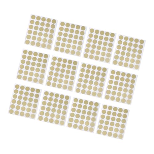 OFFSCH 360 Stück Selbstklebende Goldene Rubbellose Aufkleber Rund für DIY Rubbellose Karten Basteln Spaßige Scratch Off Sticker für Preise und Belohnungen Geeignet für Erwachsene von OFFSCH