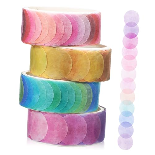 OFFSCH 4 Rollen Fruchtige Washi Tape Frischen für Scrapbooking und Diy Dekoration Selbstklebend Modern und Stylisch von OFFSCH