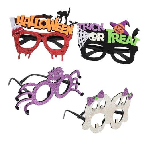OFFSCH 4 Stück Lustige Halloween-papierbrillen Party-sonnenbrillen Für Festival Kreative Brillen Als Fotorequisiten Einfach Zu Tragen von OFFSCH