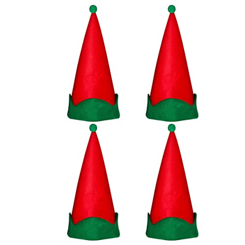 OFFSCH Weihnachtsmützen-kollektion 4 Stück Rote Weihnachtsmannmützen Spitzen Für Feiern Partys Und Fotos OFFSCH Weihnachtsmützen-kollektion 4 Stück Rote Weihnachtsmannmützen Spitzen Für Feiern Partys Und Fotos von OFFSCH