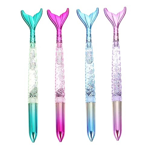 OFFSCH 4 Stück Meerjungfrau Gelstifte Schwarze Cartoon Ink Gel Pen für Schule Schreibwaren Kreative Bunte Stifte Glitzernde Kugelschreiber OFFSCH 4 Stück Meerjungfrau Gelstifte Schwarze Cartoon Ink Gel Pen für Schule Schreibwaren Kreative Bunte Stifte Glitzernde Kugelschreiber von OFFSCH