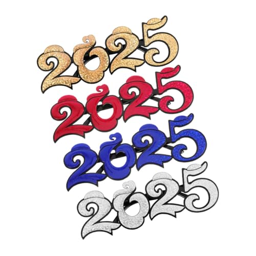OFFSCH 4 Stück Neujahrs-Digitalbrille Neujahrs-Sonnenbrille Gläser zur Feier des Jahres 2025 Neujahrsbrille 2025 neujahr fotokabine Eventbrille 2025 Requisiten für die Feier 2025 Stk OFFSCH 4 Stück Neujahrs-Digitalbrille Neujahrs-Sonnenbrille Gläser zur Feier des Jahres 2025 Neujahrsbrille 2025 neujahr fotokabine Eventbrille 2025 Requisiten für die Feier 2025 Stk von OFFSCH