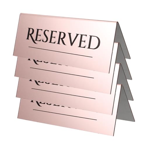 OFFSCH 4er-set Acryl Reserviert Tischschild Gast Tischschild Familie Hochzeit Restaurant Event Esstisch Reservierungsschilder von OFFSCH