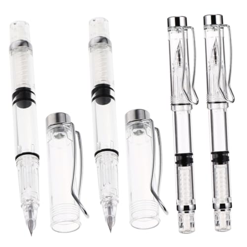 OFFSCH 4 Stück Teiliges Transparente Füllfederhalter für Kalligraphie Ergonomisches Design für Präzises Schreiben Nachfüllbare für Schreibtraining OFFSCH 4 Stück Teiliges Transparente Füllfederhalter für Kalligraphie Ergonomisches Design für Präzises Schreiben Nachfüllbare für Schreibtraining von OFFSCH
