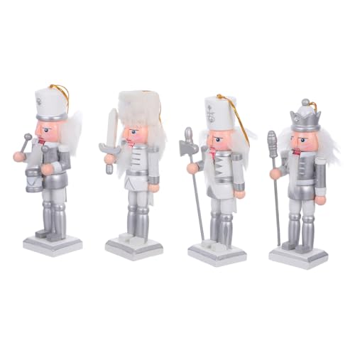 OFFSCH 4 Stück Teiliges Weihnachts Holzfiguren aus Holz Handbemalt Vielseitige Tischdeko und Festtagsornamente Klassische Puppen für Gemütliche Weihnachtsatmosphäre und Geschenkanlass OFFSCH 4 Stück Teiliges Weihnachts Holzfiguren aus Holz Handbemalt Vielseitige Tischdeko und Festtagsornamente Klassische Puppen für Gemütliche Weihnachtsatmosphäre und Geschenkanlass von OFFSCH