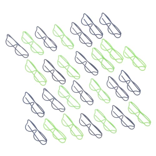 OFFSCH 40 Stück Brillenförmige Büroklammern aus Metall Lustige Papierclips als Lesezeichen und Dokumentenhalter für Schule Büro und Studenten Grün und Schwarz Kreative Notizbuch Clips OFFSCH 40 Stück Brillenförmige Büroklammern aus Metall Lustige Papierclips als Lesezeichen und Dokumentenhalter für Schule Büro und Studenten Grün und Schwarz Kreative Notizbuch Clips von OFFSCH
