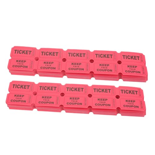 OFFSCH 400 Stück Raffle Tickets für Veranstaltungen Rote Gewinnspielkarten für Partys und für Preisverlosungen und Soziale Interaktionen OFFSCH 400 Stück Raffle Tickets für Veranstaltungen Rote Gewinnspielkarten für Partys und für Preisverlosungen und Soziale Interaktionen von OFFSCH