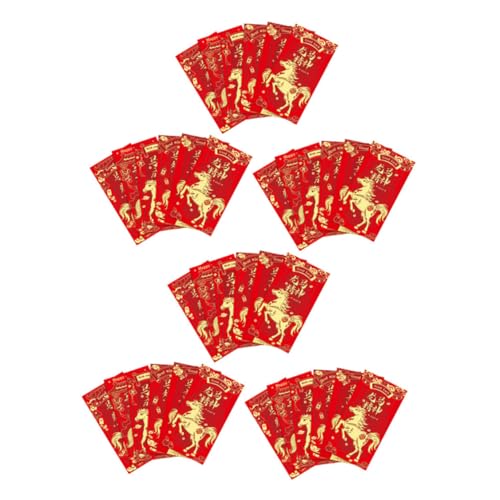 OFFSCH 48 Stück Jahr des Pferdroten Pakets Traditionelle chinesische rote Umschläge Mond Neujahrsgeldumschläge Hochzeit rot Umschlag Rote Umschläge Chinese Hong Bao Papier OFFSCH 48 Stück Jahr des Pferdroten Pakets Traditionelle chinesische rote Umschläge Mond Neujahrsgeldumschläge Hochzeit rot Umschlag Rote Umschläge Chinese Hong Bao Papier von OFFSCH
