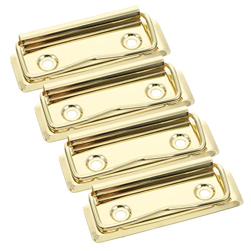 OFFSCH 4Stücke Metallklammern für Büro Wiederverwendbare Binder Clips für Zwischenablage Starke Klemmkraft für Dokumente Rechnungen und Notizen Hochwertige Rostfreie Clips von OFFSCH