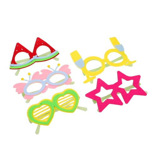 OFFSCH 5 Stück Leuchtbrillen für Partybrille mit Kreativen Formen und Leuchtendem Design als Foto Requisiten für Geburtstag Kostüm und Themenfeiern für Foto Booth und Nachtveranstaltungen von OFFSCH