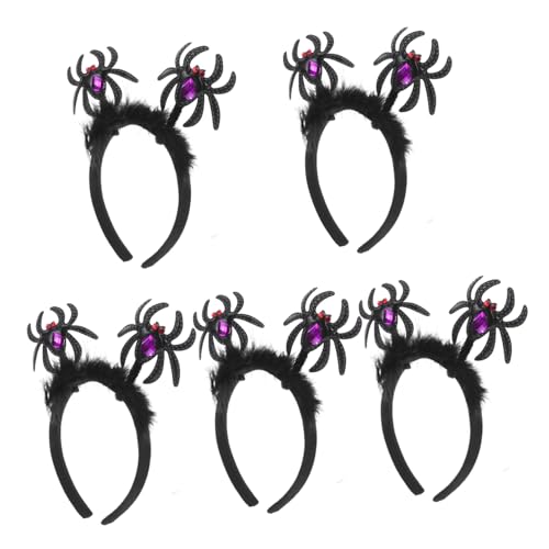 OFFSCH 5stücke Spinnen-haarreif Kopfbedeckung Stirnbänder Für Halloween Karneval Party Cosplay Junge Mädchen Kinderpartys Maskerade Kopfbedeckung Accessoire Für Haare von OFFSCH