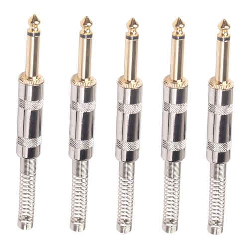 OFFSCH 5 Stück Teiliges Klinkenstecker Pedalboard Adapter Vergoldete Gitarren Effektpedal Verbinder Hochwertiger Signalübertragung Platzsparend für Gitarren Zubehör OFFSCH 5 Stück Teiliges Klinkenstecker Pedalboard Adapter Vergoldete Gitarren Effektpedal Verbinder Hochwertiger Signalübertragung Platzsparend für Gitarren Zubehör von OFFSCH