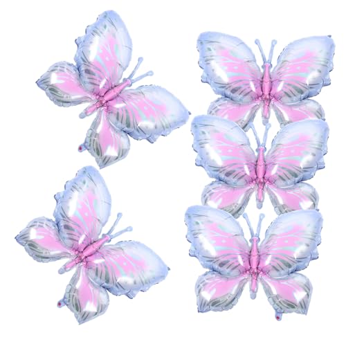 OFFSCH 5 Stück Teiliges Schmetterling Folienballons in Eisviolett Robuste Party Dekoration mit Reißfestem Material Lebendige Farben für Geburtstagsfeiern und Outdoor-fotoshootings OFFSCH 5 Stück Teiliges Schmetterling Folienballons in Eisviolett Robuste Party Dekoration mit Reißfestem Material Lebendige Farben für Geburtstagsfeiern und Outdoor-fotoshootings von OFFSCH