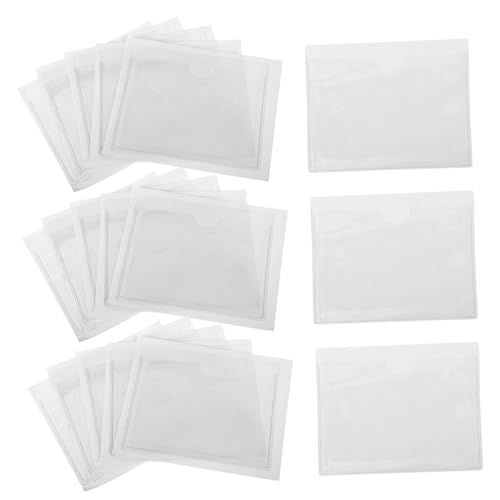 OFFSCH 50 Stück Etikettenhalter Selbstklebend Transparente Schutztaschen für Materialkarten Langlebige Label Pockets Praktische Aufbewahrung und Beschilderung für Regale und Schilder OFFSCH 50 Stück Etikettenhalter Selbstklebend Transparente Schutztaschen für Materialkarten Langlebige Label Pockets Praktische Aufbewahrung und Beschilderung für Regale und Schilder von OFFSCH