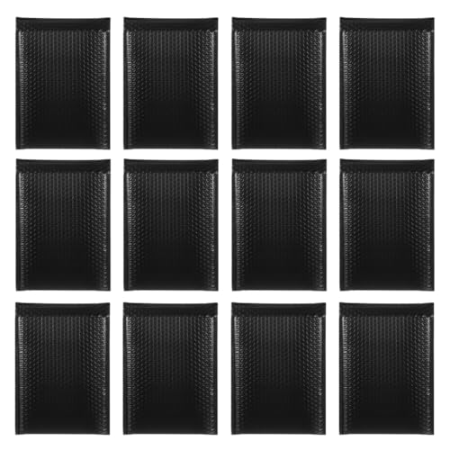 OFFSCH 50 Stück Schwarze Bubble -Umschlagstasche Versandtaschen für den Postversand Verpackungsbeutel für kleine Unternehmen Blasen-Mailer schwarze Verpackungstüten Paketartikel Sport von OFFSCH