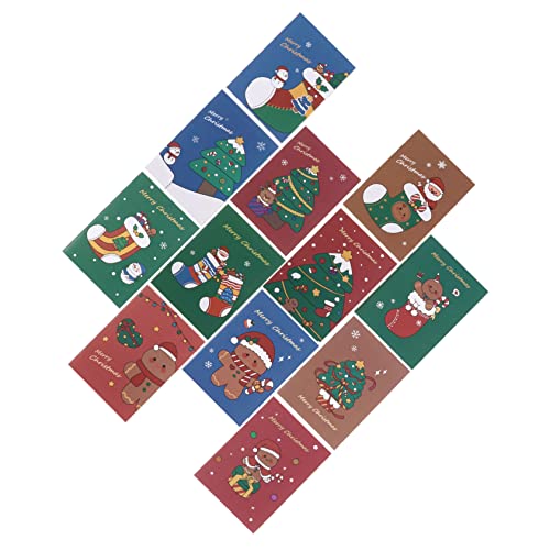 OFFSCH 50 Stück Weihnachts Notizbücher Cartoon Design Pocket Notepads Softcover Schreibhefte für Schüler Geschenke Strumpffüllung Weihnachtsgeschenkideen von OFFSCH