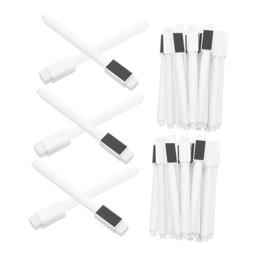 OFFSCH 50 Stück Weiße Magnetische Whiteboard-marker mit Abnehmbarem Radiergummi Kleine Trockene Marker für Whiteboards Papier Glas Schnelltrocknend Vielseitig für Schule Büro und Zuhause OFFSCH 50 Stück Weiße Magnetische Whiteboard-marker mit Abnehmbarem Radiergummi Kleine Trockene Marker für Whiteboards Papier Glas Schnelltrocknend Vielseitig für Schule Büro und Zuhause von OFFSCH