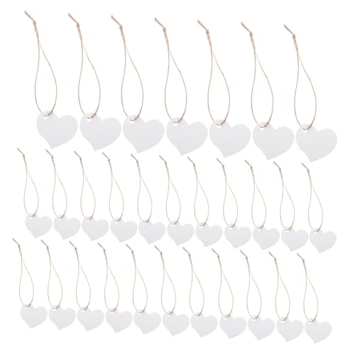 OFFSCH 500 Stück Herzanhänger Kraftpapier Geschenkanhänger mit Schnur Leere Hängende Papieretiketten für Hochzeit Valentinstag Party DIY Robuste Kraft Papieranhänger für von OFFSCH
