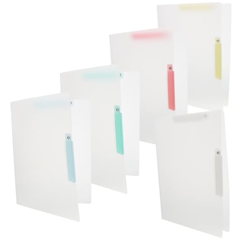OFFSCH 5Stücke Transparente Aktenordner aus Vielseitig Einsetzbar für Dokumente Prüfungsunterlagen und Bürobedarf mit Einfachem Clip Mechanismus für Effiziente Organisation OFFSCH 5Stücke Transparente Aktenordner aus Vielseitig Einsetzbar für Dokumente Prüfungsunterlagen und Bürobedarf mit Einfachem Clip Mechanismus für Effiziente Organisation von OFFSCH