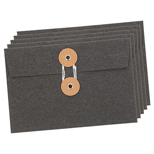 OFFSCH 5Stücke Vintage Kreative Dateibeutel mit Bändchenverschluss Praktische Aufbewahrungstaschen für Postkarten und Dokumente aus Dickem Kraftpapier OFFSCH 5Stücke Vintage Kreative Dateibeutel mit Bändchenverschluss Praktische Aufbewahrungstaschen für Postkarten und Dokumente aus Dickem Kraftpapier von OFFSCH