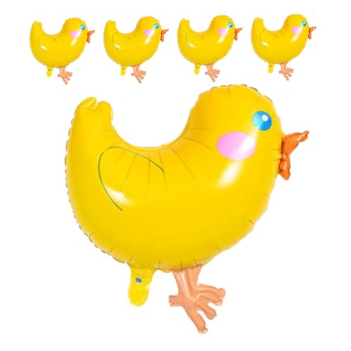 OFFSCH 5pcs Cartoon Chicken Aluminium Folienballons Für Familienversammlungen Und Geburtstagsfeierdekorationen Für Frühlings- Und Karneval -themenpartys OFFSCH 5pcs Cartoon Chicken Aluminium Folienballons Für Familienversammlungen Und Geburtstagsfeierdekorationen Für Frühlings- Und Karneval -themenpartys von OFFSCH