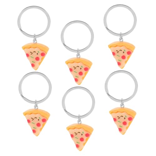 OFFSCH 6 Stück Pizza Schlüsselanhänger aus Langlebigem Harz und Legierung Realistische Lebensmittel optik Vielseitig als Schlüsselhalter Taschenanhänger und Partygeschenk Auffälliger OFFSCH 6 Stück Pizza Schlüsselanhänger aus Langlebigem Harz und Legierung Realistische Lebensmittel optik Vielseitig als Schlüsselhalter Taschenanhänger und Partygeschenk Auffälliger von OFFSCH