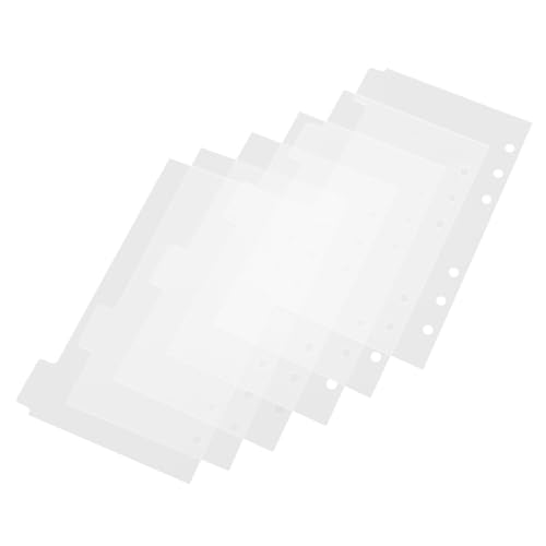 OFFSCH 6 Stück Teiliges Acryl Notizbuch Cover Transparent Wiederbefüllbare Ring Binder Hülle für Planer DIY Journal Umschlag Klare Schutzhülle für Notizblöcke und Organizer OFFSCH 6 Stück Teiliges Acryl Notizbuch Cover Transparent Wiederbefüllbare Ring Binder Hülle für Planer DIY Journal Umschlag Klare Schutzhülle für Notizblöcke und Organizer von OFFSCH