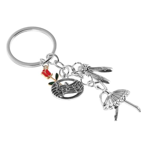 OFFSCH 6 Stück Teiliges Ballett Schlüsselanhänger Rosen und Ballettschuh Anhängern Stilvolles für Tanzliebhaber Taschen und Autoschlüssel Accessoire OFFSCH 6 Stück Teiliges Ballett Schlüsselanhänger Rosen und Ballettschuh Anhängern Stilvolles für Tanzliebhaber Taschen und Autoschlüssel Accessoire von OFFSCH
