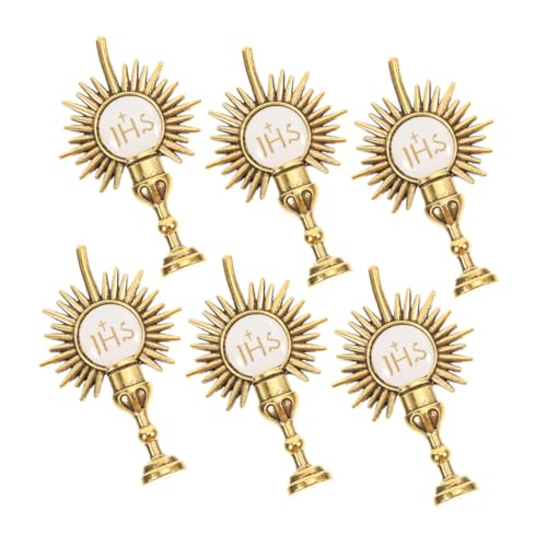 OFFSCH 6 Stück Teiliges Kreuz Broschen aus Langlebiger Zinklegierung Erstkommunion Anstecknadeln mit Feiner Detailverarbeitung Symbolisch für und als Religiöse Kleidung Accessoires OFFSCH 6 Stück Teiliges Kreuz Broschen aus Langlebiger Zinklegierung Erstkommunion Anstecknadeln mit Feiner Detailverarbeitung Symbolisch für und als Religiöse Kleidung Accessoires von OFFSCH