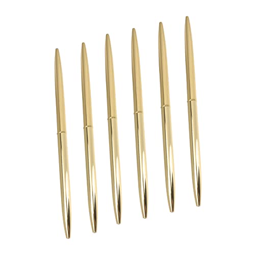 OFFSCH 6 Stück Teiliges Metall Kugelschreiber Leichter Business Kugelschreiber mit Schwarzer Langlebig und Stilvoll für Büro Schule und Bank Glänzend Goldfarben Edle Schreibstifte OFFSCH 6 Stück Teiliges Metall Kugelschreiber Leichter Business Kugelschreiber mit Schwarzer Langlebig und Stilvoll für Büro Schule und Bank Glänzend Goldfarben Edle Schreibstifte von OFFSCH