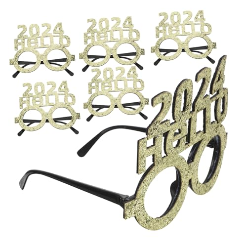 OFFSCH 6 Stück Teiliges Neujahrs-partybrillen Leichtes Strapazierfähiges Dekorations-accessoire für Fotoshootings und Festliche Anlässe Modische Partybrillen für Gruppen und Events OFFSCH 6 Stück Teiliges Neujahrs-partybrillen Leichtes Strapazierfähiges Dekorations-accessoire für Fotoshootings und Festliche Anlässe Modische Partybrillen für Gruppen und Events von OFFSCH