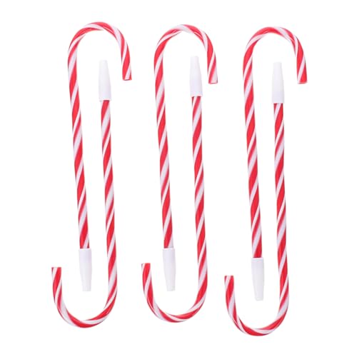 OFFSCH 6 Stück Weihnachtsstangen Stifte Einzeln LED Zuckerstangen Stifte Weihnachtsstifte Blaue Kugelschreiber In Zuckerstangenform Dekorationen Zuckerstangen Weihnachtsstifte von OFFSCH