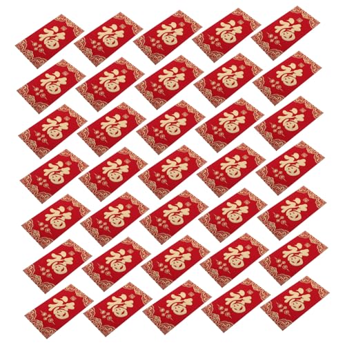 OFFSCH 60 Stück Chinesische Neujahrs-rotumschläge Pferdejahr mit Traditionellen Motiven Hochwertiger Druck Vielseitig für Frühlingsfest Hochzeit Geburtstag Großpackung für Festliche von OFFSCH