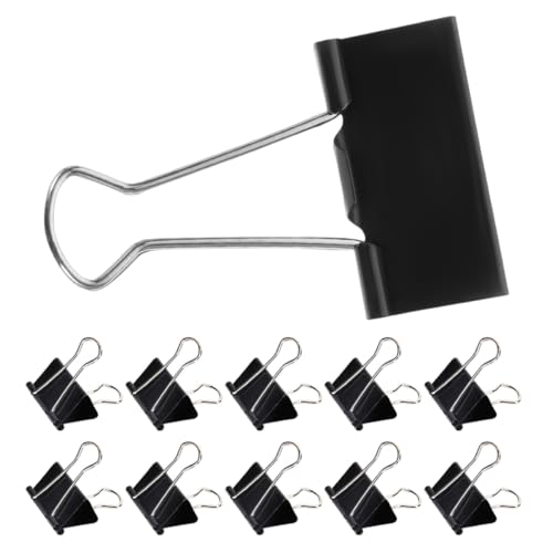OFFSCH 60 Stück Extra Große Metall Binder Clips Schwarz Robuste Schwerlast Büroklammern für Dicke Papierstapel Dokumentenhalter für Büro Schule und Zuhause OFFSCH 60 Stück Extra Große Metall Binder Clips Schwarz Robuste Schwerlast Büroklammern für Dicke Papierstapel Dokumentenhalter für Büro Schule und Zuhause von OFFSCH