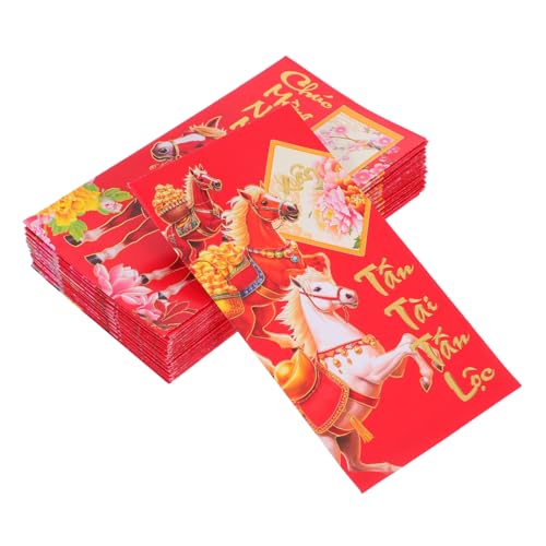 OFFSCH 60 Stück Vietnamese Year Envelopes Horse Zodiac Design Chinese Spring Festival Lucky Money Packets Für Asiatische Lunar Neujahrsfeier OFFSCH 60 Stück Vietnamese Year Envelopes Horse Zodiac Design Chinese Spring Festival Lucky Money Packets Für Asiatische Lunar Neujahrsfeier von OFFSCH