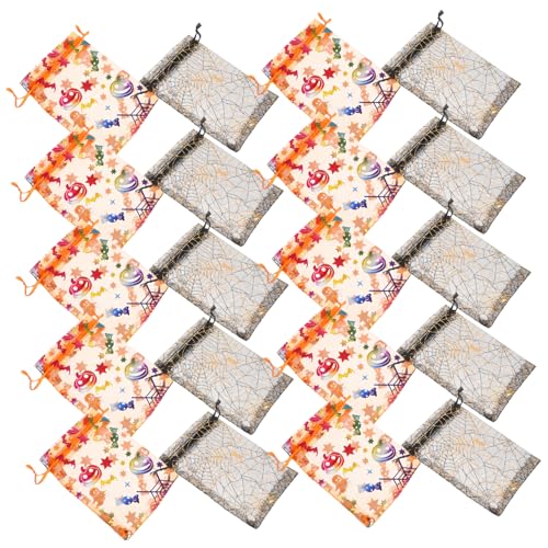 OFFSCH 60stücke Halloween Party Favor Beutel Mit Kordelzug Spinne Kürbis Organza Süßigkeiten Beutel Für Snacks Leckereien OFFSCH 60stücke Halloween Party Favor Beutel Mit Kordelzug Spinne Kürbis Organza Süßigkeiten Beutel Für Snacks Leckereien von OFFSCH