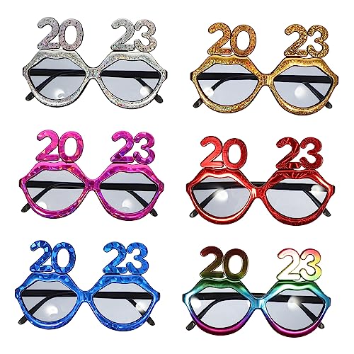 OFFSCH 6st 2023 Digitale Brille 2023 Partybrille Damen Weingläser Lustige Brille Coole Sonnenbrille Lichter Weihnachtsfeier Brille Rosa Partydekorationen 2023 Zahlenbrille STK OFFSCH 6st 2023 Digitale Brille 2023 Partybrille Damen Weingläser Lustige Brille Coole Sonnenbrille Lichter Weihnachtsfeier Brille Rosa Partydekorationen 2023 Zahlenbrille STK von OFFSCH