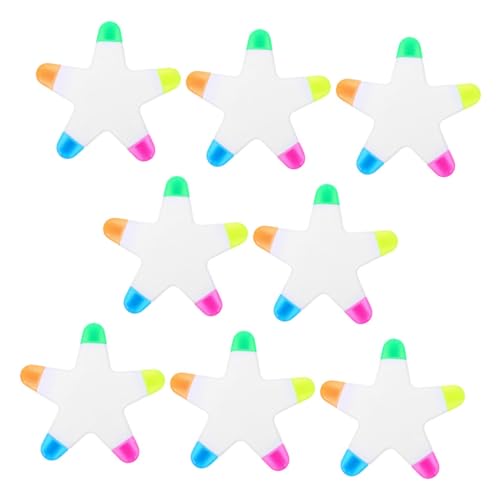 OFFSCH 8 Stück Teiliges Marker mit Farben Fluoreszierende Sternform Marker Stifte Präzise Spitze für Notizen und Zeichnungen Kreative für Schule Büro und Basteln OFFSCH 8 Stück Teiliges Marker mit Farben Fluoreszierende Sternform Marker Stifte Präzise Spitze für Notizen und Zeichnungen Kreative für Schule Büro und Basteln von OFFSCH
