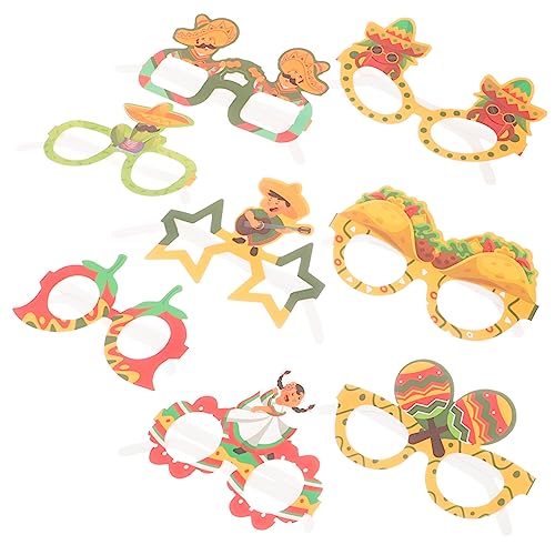 OFFSCH 8 Stück Urlaubsbrille faschingskostüme fasnachtskostüme faschingsaccessoires fastnachtsdeko Festival-Accessoires thematisiert Gläser Brille Foto-Requisite Brille Requisiten Papier OFFSCH 8 Stück Urlaubsbrille faschingskostüme fasnachtskostüme faschingsaccessoires fastnachtsdeko Festival-Accessoires thematisiert Gläser Brille Foto-Requisite Brille Requisiten Papier von OFFSCH