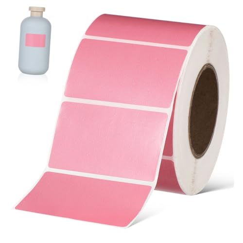 OFFSCH 800 Stück Dreisicheres Thermoetikett Rosa Thermoetiketten Selbstklebende Wärmelablisten Papier Für Thermodrucker Thermoaufkleber-etiketten Direkte Drei Proof-thermopapier von OFFSCH