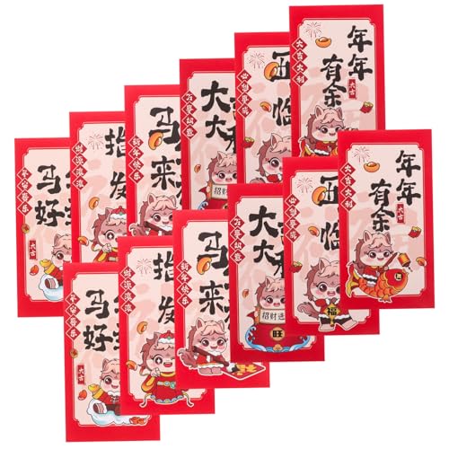 OFFSCH 90 Stück Lunar Year Envelopes Year Of The Horse Money Packets Traditionell Chinesische Lucky Money Pockets aus Papier für Frühlingsfest Partygeschenke OFFSCH 90 Stück Lunar Year Envelopes Year Of The Horse Money Packets Traditionell Chinesische Lucky Money Pockets aus Papier für Frühlingsfest Partygeschenke von OFFSCH