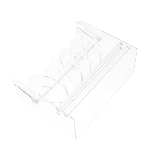 OFFSCH Acryl Aufkleberspender Fächer Einstellbar Label Rollenhalter Organizer Für Büro Schule Zuhause Robust Organisierte Aufbewahrung von OFFSCH