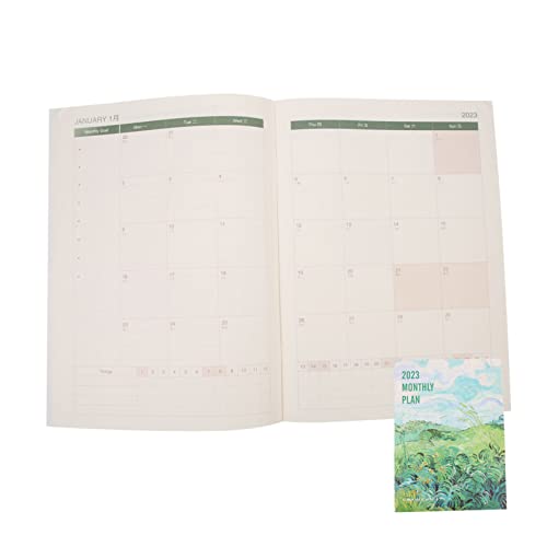 OFFSCH Agenda-Buch Notebook -Planer machen Liste wöchentlich Kalender-Notizbuch Täglicher Aufgabennotizblock Studienplanblock Büroplaner Notizblöcke für die Arbeit Terminplanblock Papier von OFFSCH