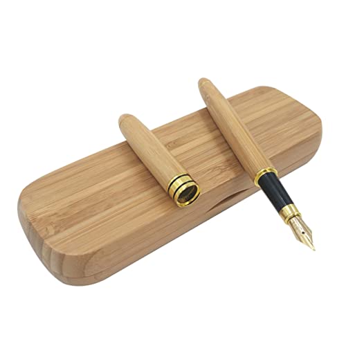 OFFSCH Bambus Füllfederhalter mit Geschenkbox Elegant Stilvoll Komfortabel Schreibset für Kalligraphie Unterschrift Büro Studium Meeting Geburtstag Vatertag OFFSCH Bambus Füllfederhalter mit Geschenkbox Elegant Stilvoll Komfortabel Schreibset für Kalligraphie Unterschrift Büro Studium Meeting Geburtstag Vatertag von OFFSCH