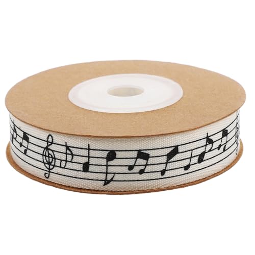 OFFSCH Baumwollband mit Musiknoten Weiches Glattes Geschenkband für DIY Basteln Blumensträuße Hochzeits Partydekoration Originelles Notenband in Beige OFFSCH Baumwollband mit Musiknoten Weiches Glattes Geschenkband für DIY Basteln Blumensträuße Hochzeits Partydekoration Originelles Notenband in Beige von OFFSCH