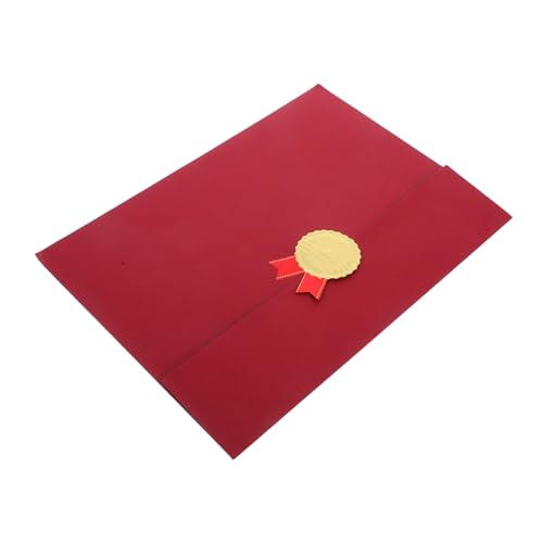 OFFSCH Dreifach Gefaltete Urkundenhülle für Diplome und Auszeichnungen Langlebiger Schutz Design Geeignet für Hochzeits und Abschlusszertifikate Professionelle Dokumentenmappe von OFFSCH
