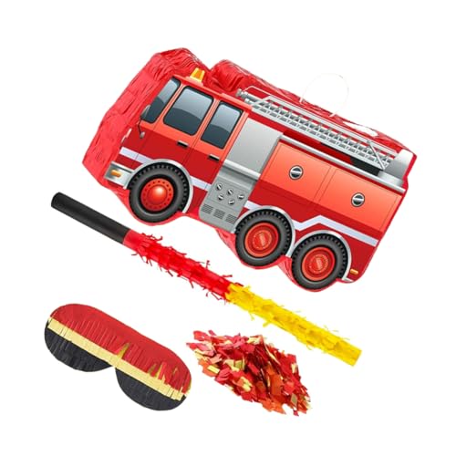 OFFSCH Feuerwehr Lastwagen Piñata mit Augenbinde Schläger Konfetti für Jungen Feuerwehr Themen Geburtstag Partydekoration Festzubehör OFFSCH Feuerwehr Lastwagen Piñata mit Augenbinde Schläger Konfetti für Jungen Feuerwehr Themen Geburtstag Partydekoration Festzubehör von OFFSCH